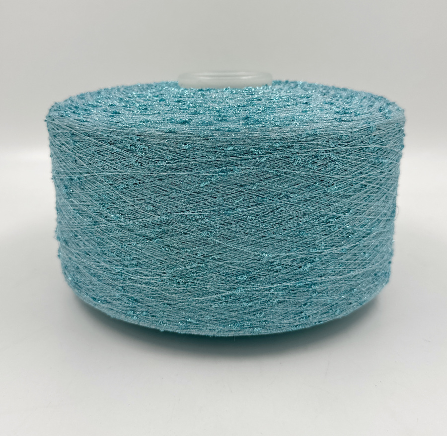 Пряжа Nodino Lurex, Cofil, па, люрекс, цвет  голубой, 73% па, 27% люрекс, цвет голубой, Cofil — фото пряжи Cozy Wool
